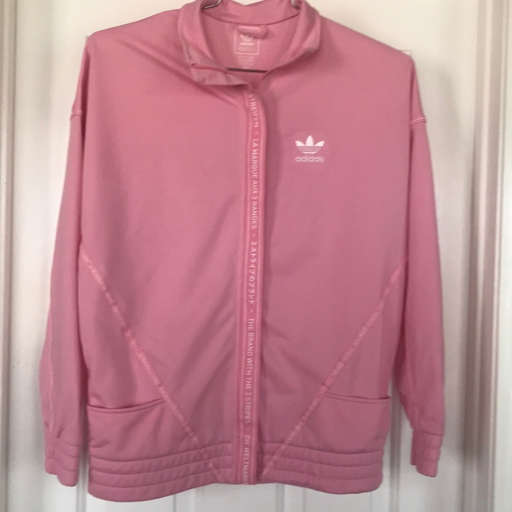 Adidas jacket Pink Girl Kids XL woman’s S / M